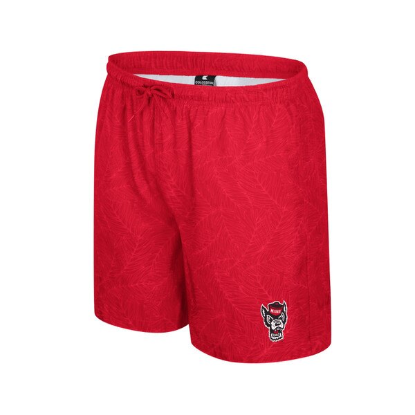 Red Men's Swim Shorts - Wolfhead